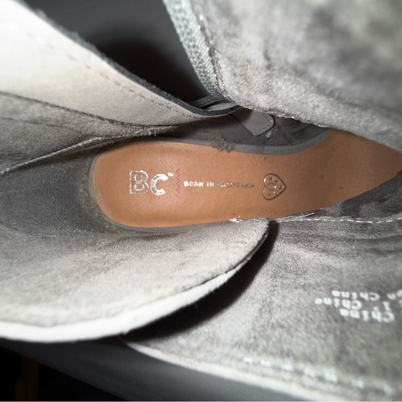 BC (Born in California) Gray Heeled Booties - Size 8.5 - Picture 9 of 10